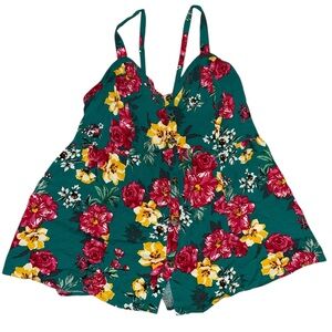 Torrid Green Floral Dress